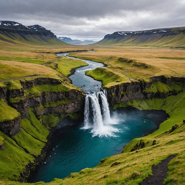Où faire une randonnée pour admirer les chutes d'eau en Islande?